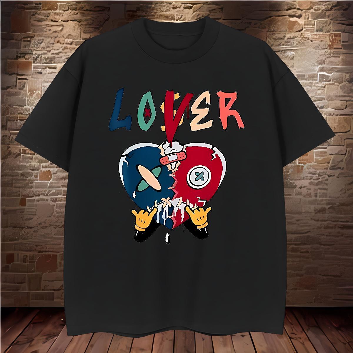 Classic letter Men T Shirts Street Men Tops Tees 230g 100% Cotton Fashion New Breathable Short Sleeve Asian Size Tee Shirt