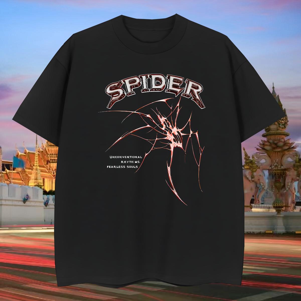 T shirt 230g 100% Cotton Hand drawn Casual Daily Wear Round Neck Short Sleeve Plus Size Cartoon Men Tshirts 2024 Summer Free Shipping Clothes
