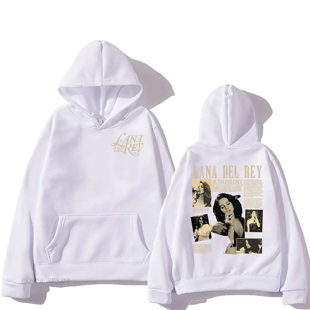 Lana New Del Rey Graphic Print Plus Size Hooded Men Women Hip Hop Hoodies Creativity High Quality Streetwear Female Sweatshirt