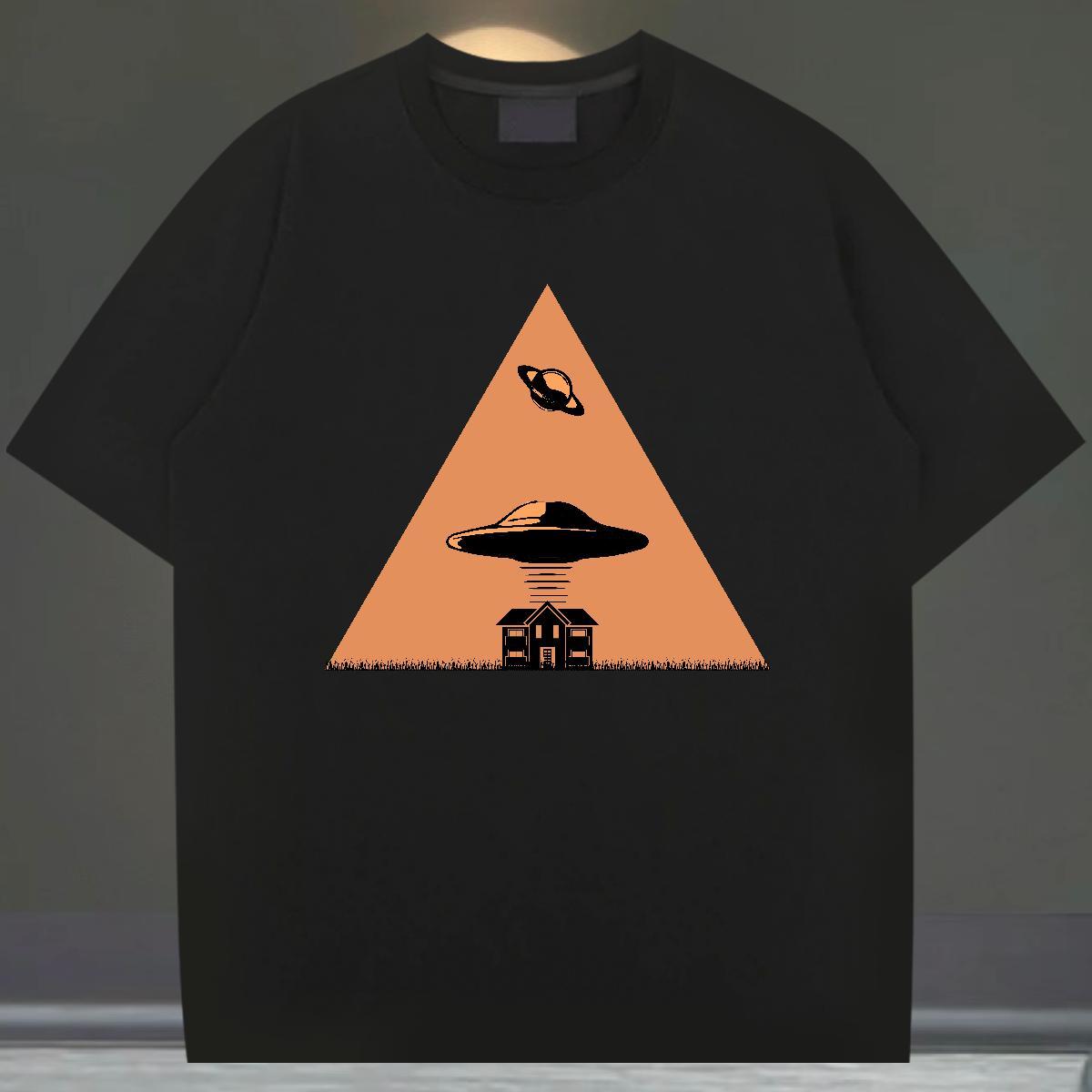 Classic Tshirt for Man Woman Sport 100% Cotton 230g Cartoon Printing L-4XL Short Sleeve O-Neck ET T Shirts Men New Clothings