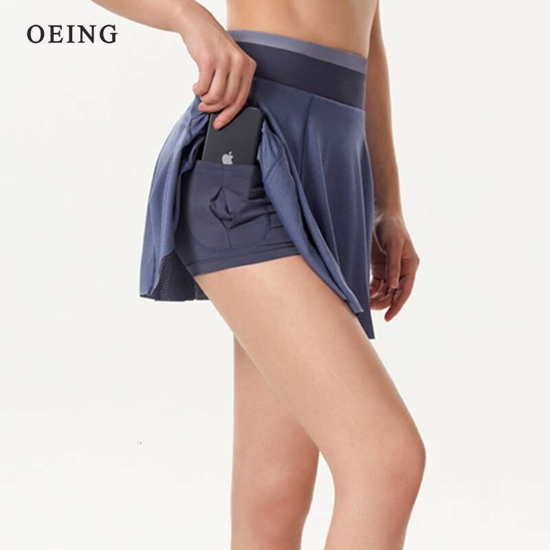 Skirts Sports High Waist Golf Tennis Skirt Fiess Women Athletic Quick Dry Running Pocket Sport Skort With Shorts