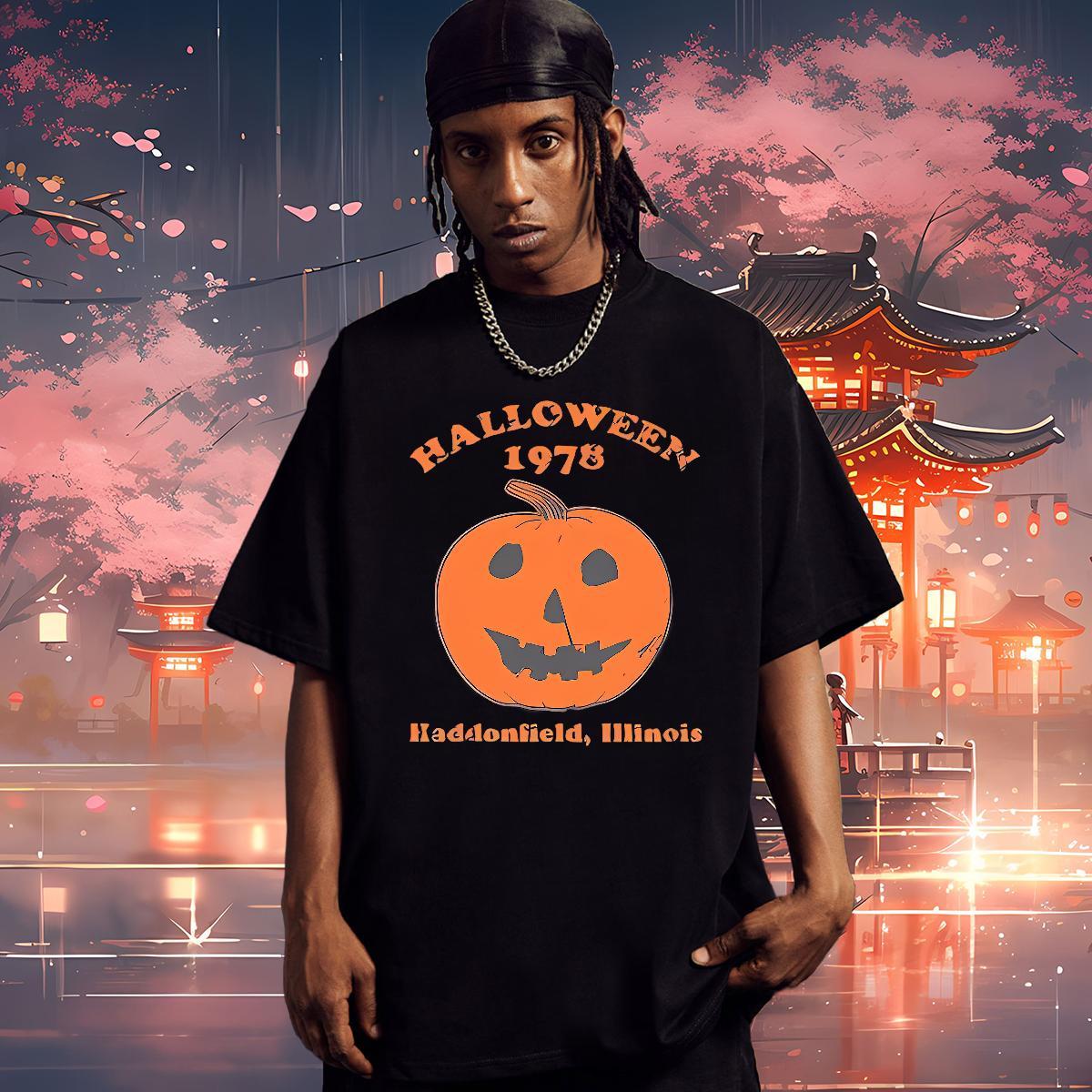 Popular Mens T Shirts halloween Breathable Short Sleeve Spring Summer Oversized 230g 100% Cotton Men Tees Custom Tshirts