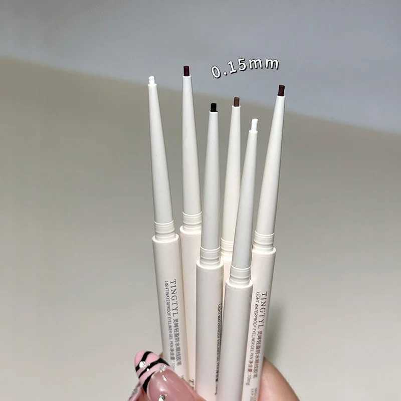 Matte Silkworm Eyeliner Pen Lasting Waterproof Non-smudged Quick Drying Eyes Liner Gel White Black Eyes Contour Makeup Cosmetics Y240813
