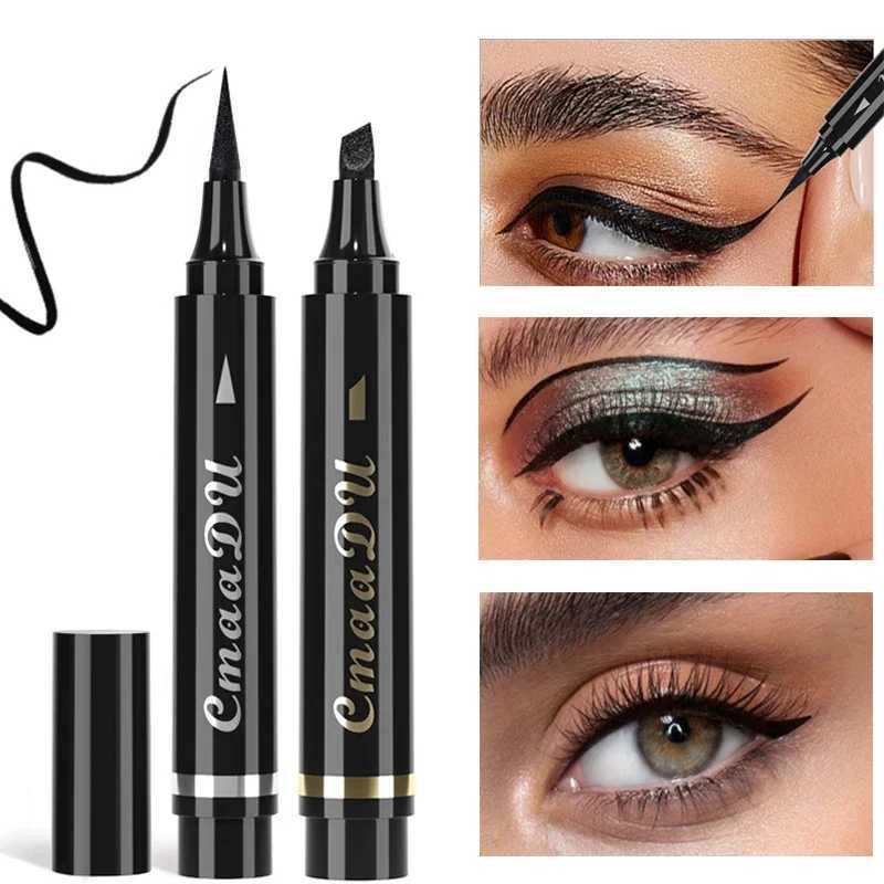 Black Waterproof Quick Drying Eyeliner Stamp Long-lasting Smooth Liquid Pencils Natural Arrow Eyeliner Eyes Beauty Cosmetics Y240813