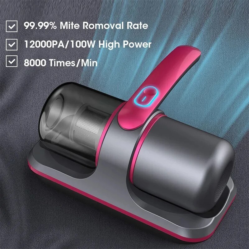 Pest control instrument vacuum cleaner 12000PA portable for mattresses sofas beds household detachable filters bed w240813