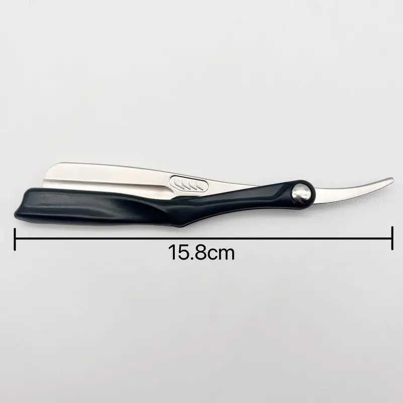 New Barber Vintage Manual Shaver RazorZinc Alloy ABS Handle Shaving Knife With Feather Blades Multifunction 5 ColorsM240814
