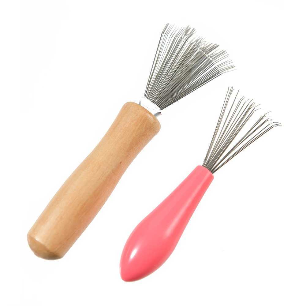 1 piece of wooden comb cleaning machine delicate cleaning detachable brush cleaning tool handle embedded tool W240813