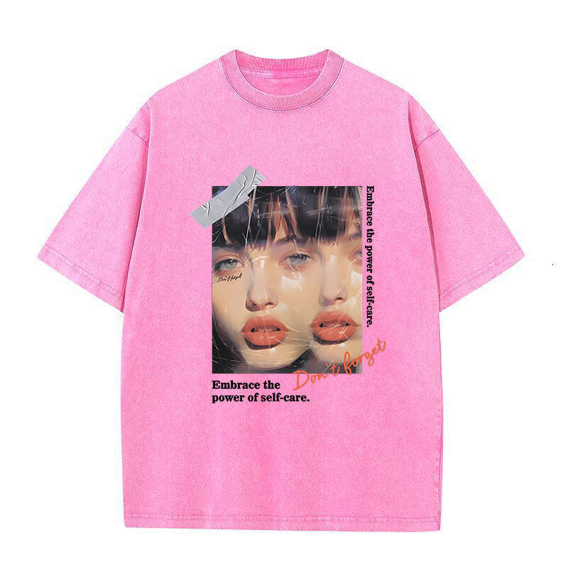 Women's High Quality Popular Street Haruku Fashion Retro Washed Pure Cotton Oversized T-shirts