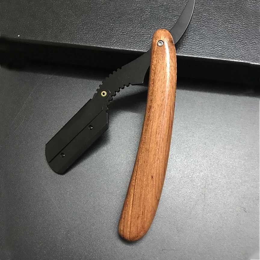 Men Professional Manual Shaver Straight Edge Stainless Steel Barber Razor Folding Shaving Shave Beard CutterM240814