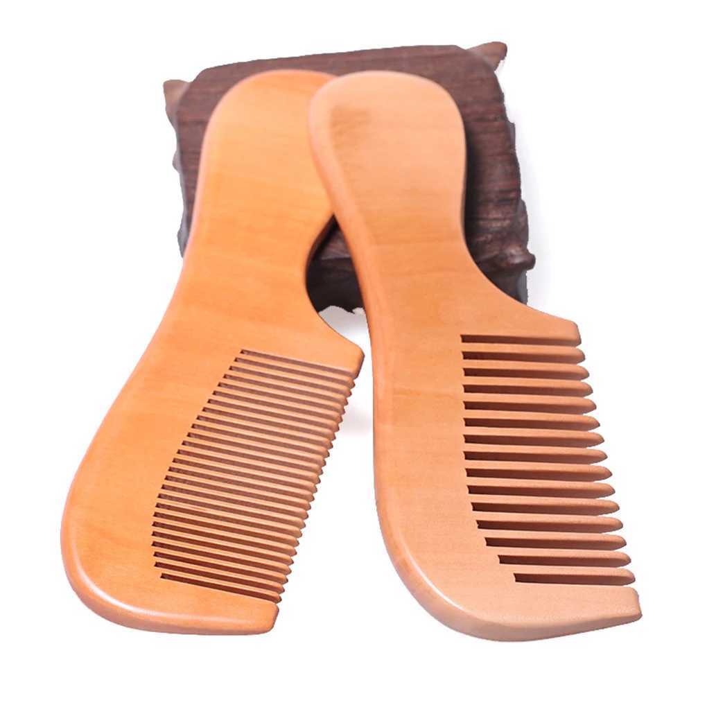 Wooden comb natural health care anti-static brush massager attractive styling tool used for home salon hairdressing W240813