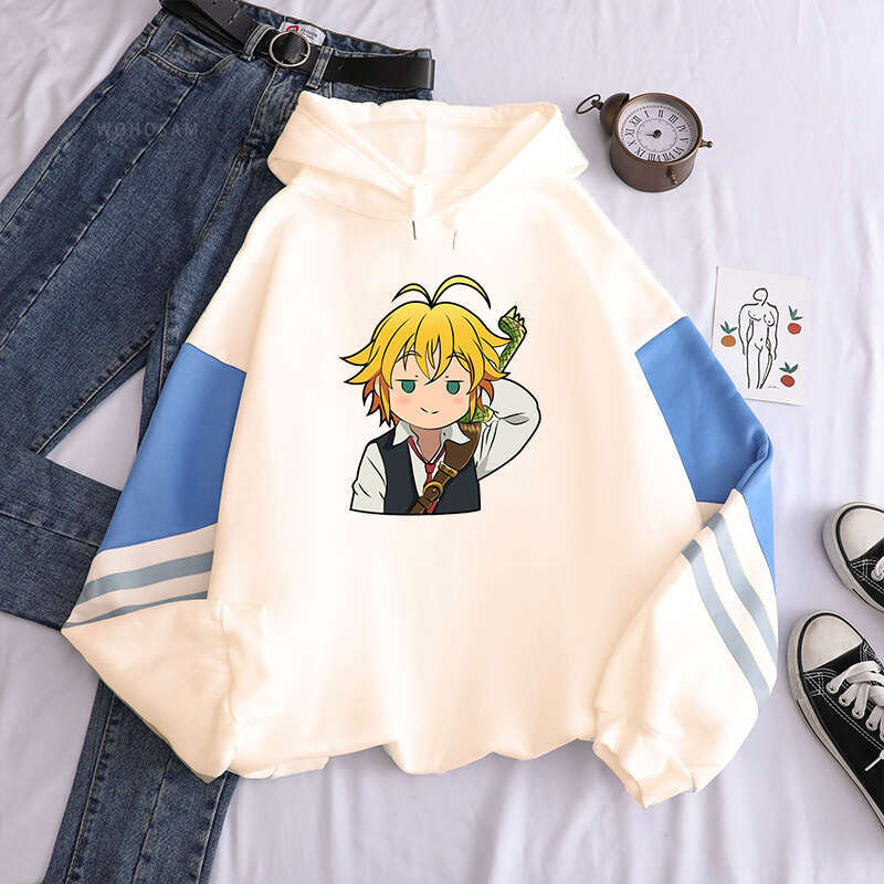 Seven The Deadly Sins Anime Hoodies Haruku Long Sleeve Streetwear Nanatsu no Taizai Meliodas Cartoon Plus Size Sweatshirts