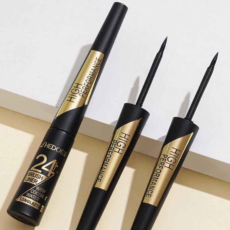 Ultra-fine black liquid eyeliner long-lasting hard-tipped gel eyeliner quick-drying non-smudged eyeliner Y240813