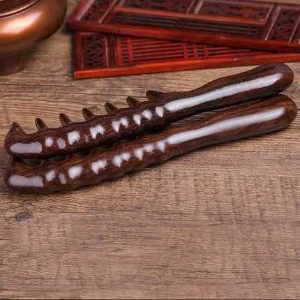Natural ebony comb sandalwood comb large teeth wide teeth curly comb healthy massage meridian women prevention of electrostatic hair loss W240813
