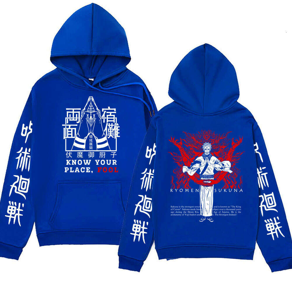 Sukuna Ryomen Jujutsu Kaisen Manga Hoodie for Men Popular Anime Hooded Sweatshirts Winter Spring Plus Size Casual Street Hoody