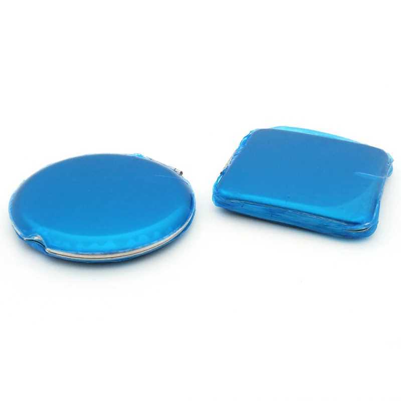 1 portable womens stainless steel makeup mirror handbag folding side makeup mirror in various shapes W240813