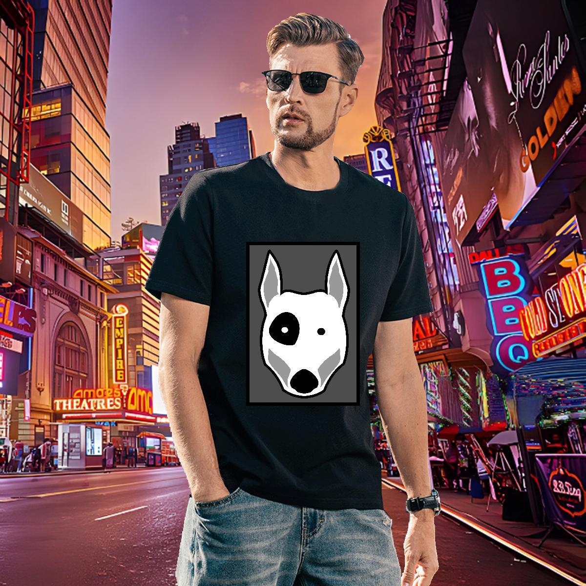 High Quality Men T Shirts Dog Crew Neck Breathable Sports Casual Custom Print Oversized 230g Cotton Tshirts Customized Clothings
