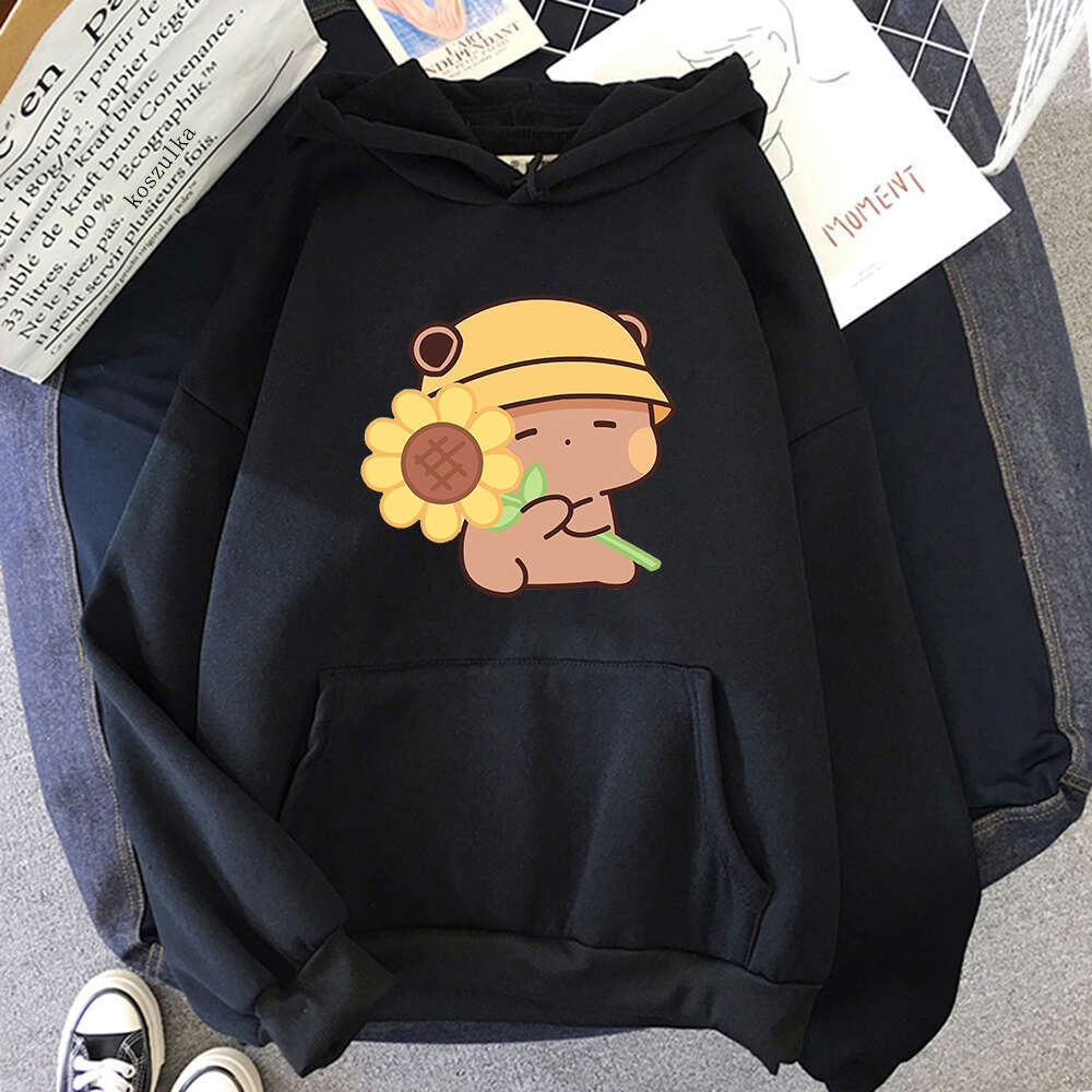 Bubu Dudu Suowers Hoodie Women Cut Graphic Sweatshirts Funny Kawaii Hoodies Plus Size Haruku Cartoon Casual Pullover s