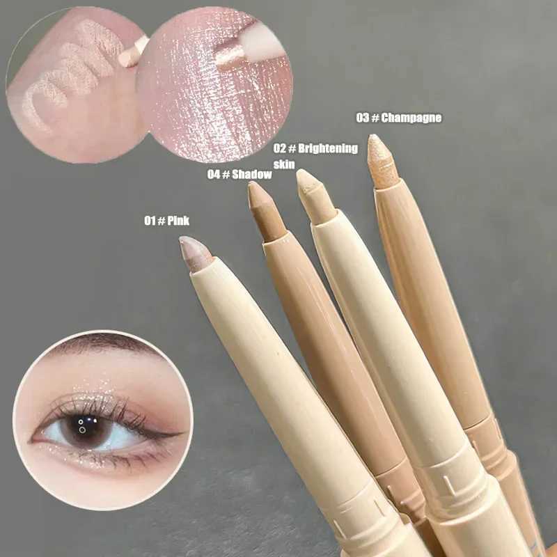 Matte Brightening Lying silkworm Shadow Pen Dual-use Eyeliner Gel Pen Beige Skin Tone Concealer Pen Smooth Contour Eye Shadow Y240813
