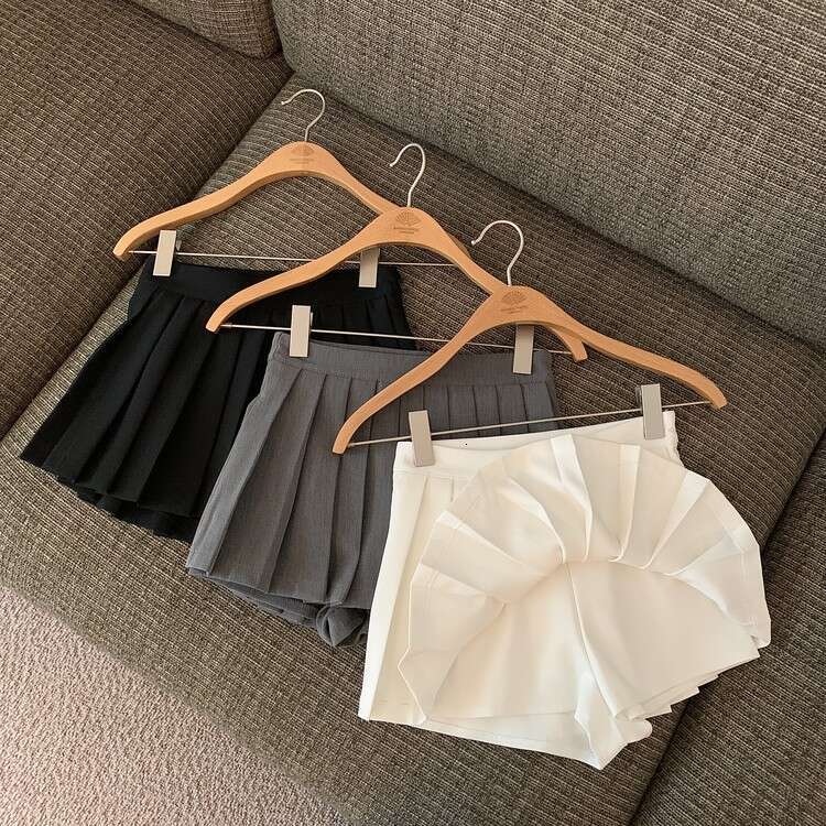 fashion Korean mini for women y2k clothes black pleated white skirts womens 2022 Summer kawaii skirt tennis preppy s