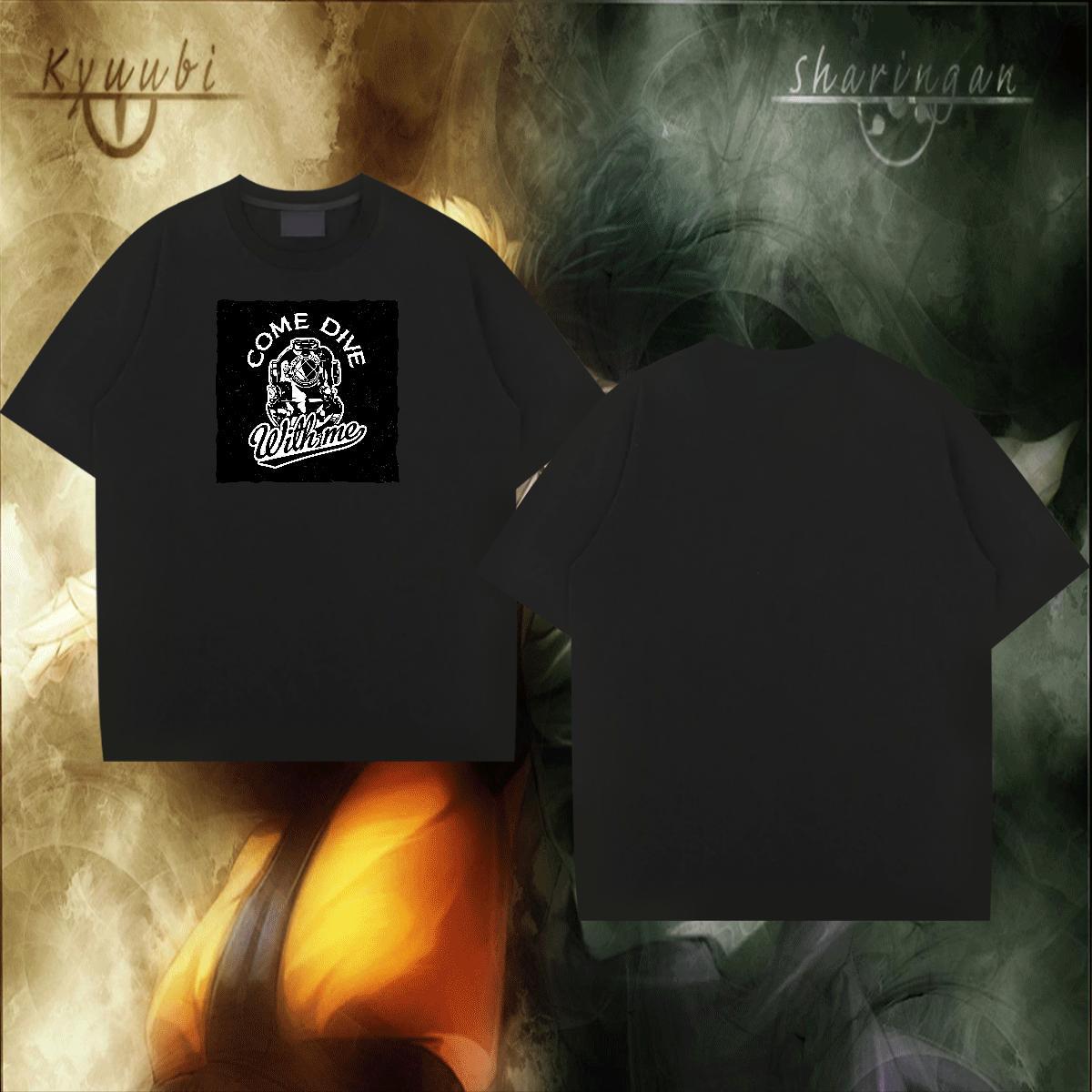 Unisex Men Clothes T-Shirt Outdoor 100% Cotton 230g DIY Printed O Neck Short Sleeves camera T-Shirts Fashion Casual Tees