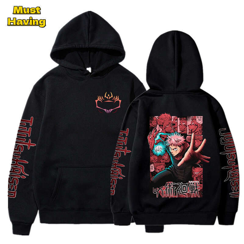 Sukuna Ryoumen Anime Graphic Printed Hooded Jujutsu Kaisen Men Women Hoodies Plus Size Sweatshirt Haruku Unisex Pullover