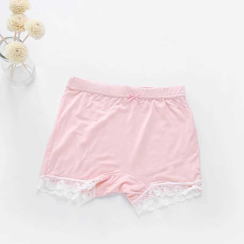 Summer girls safety shorts childrens underwear legs girls boxing underwear anti empty shorts childrens molded lace beach pants W240813