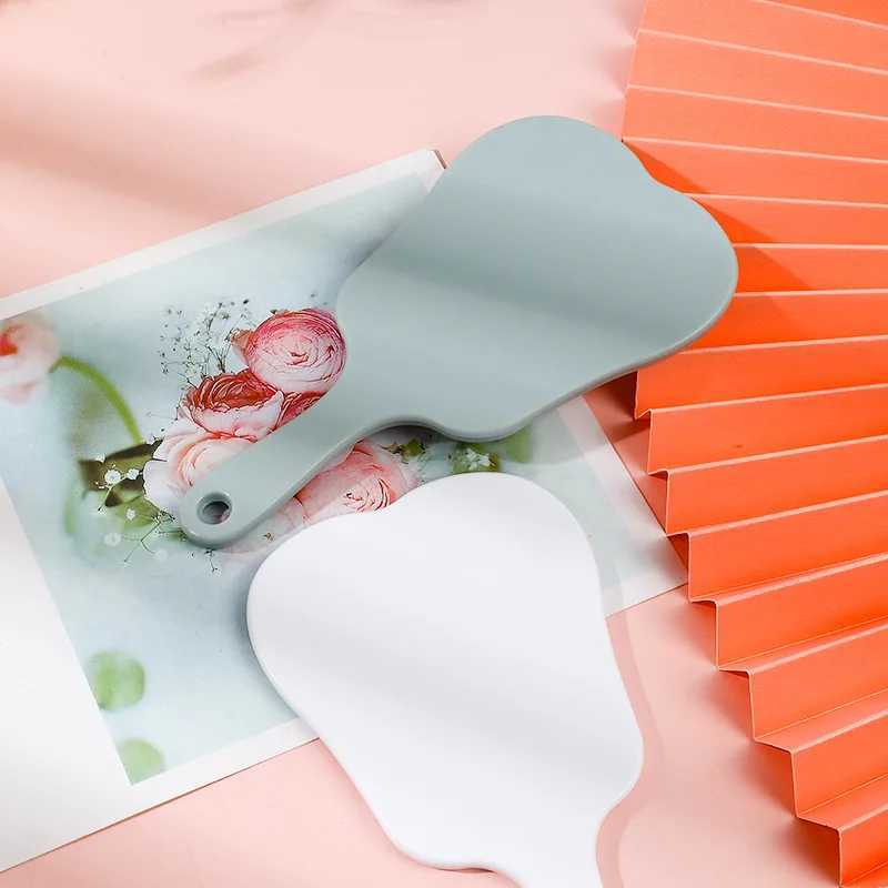 1 dental mirror shaped mirror handheld unbreakable plastic cosmetic mirror dental accessory dental gift W240813
