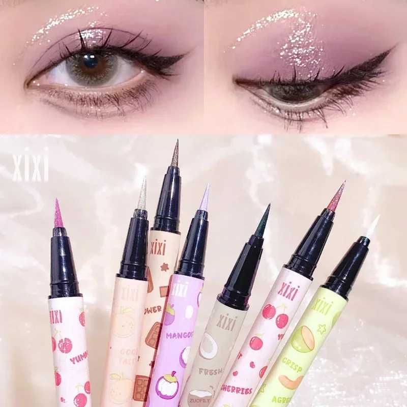 Fruit Diamond Glitter Eyeliner Pencil Eye Makeup Highlighter Waterproof Pearl Rose Brighten Silkworm Shadow Liquid Eyeliner Pen Y240813