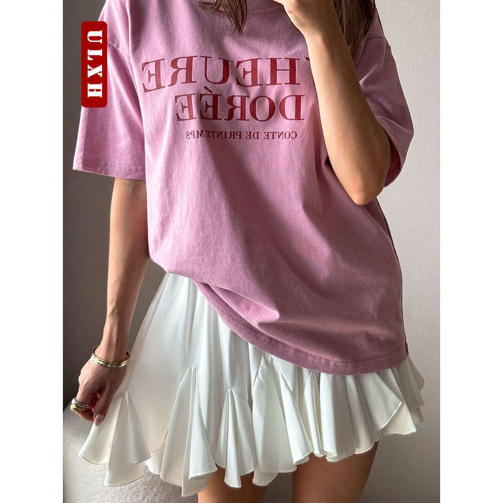 Fashion ULXH Summer White Mini High Sexy Cute Ruffle Chiffon Tennis Skirt Elastic Waist Tutu Short Skirts for Women s