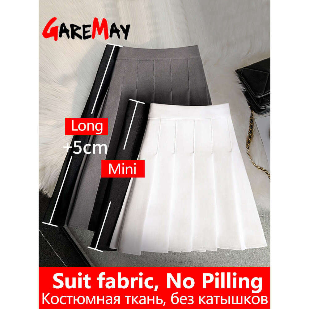 Women's Short Pleated High Waist Mini Tennis Skirt with Shorts Solid Casual A Line School Summer Skirts for Women s s