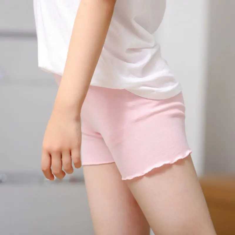 Summer girls childrens safety shorts childrens underwear legs girls boxing shorts solid color shorts children aged 3-14 W240813