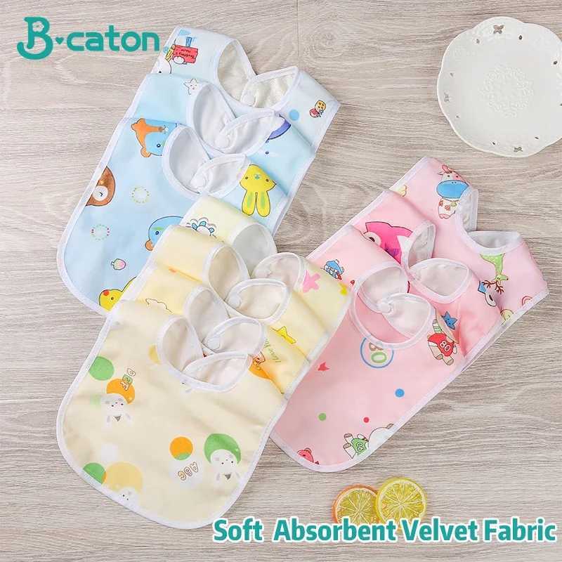 Bibs Burp Cloths 3Pcs/Set Waterproof Baby Bibs Newborn Cloth Feeding Bibs Cute Printed Bibs Burp Clothing for Infant Stuff Baby AccessoriesL4812