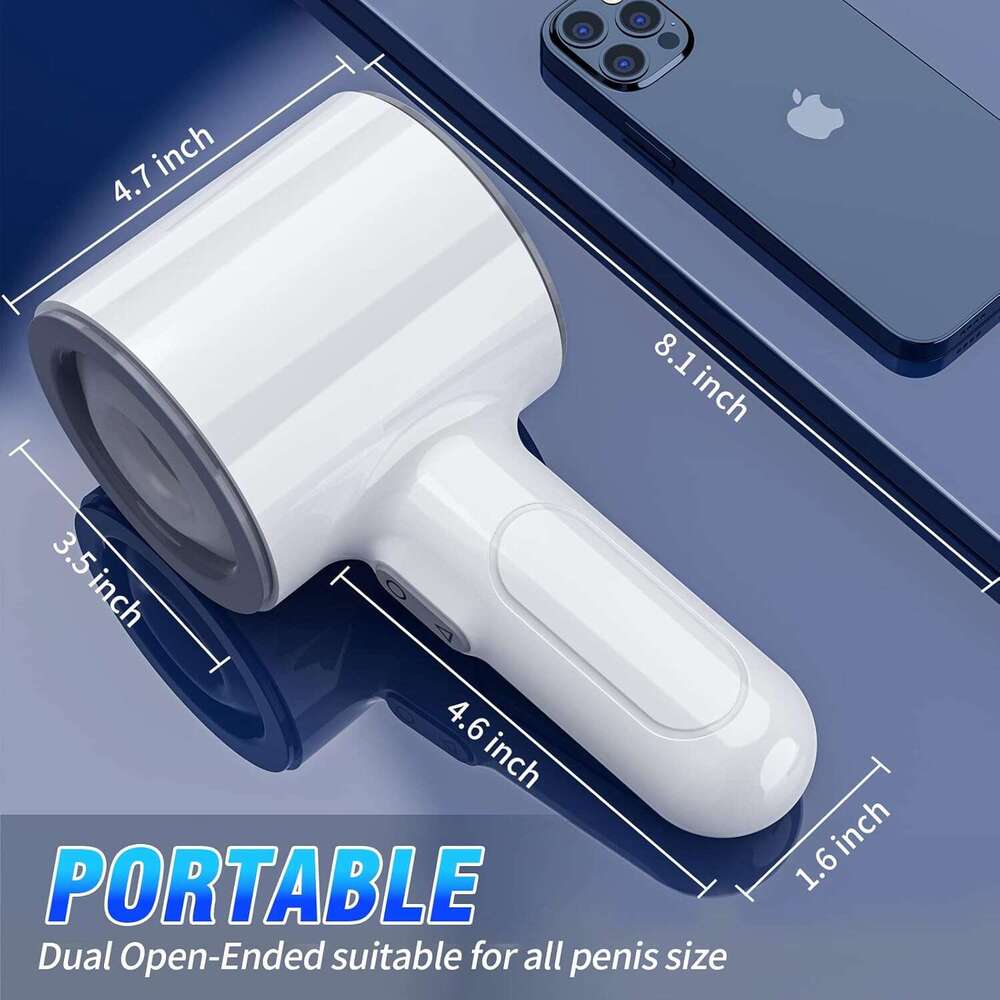 Automatic thrust male device, Pocket Pusscat male device cup with 7 thrust and vibration modes, men's stroke machine, double open end massager se