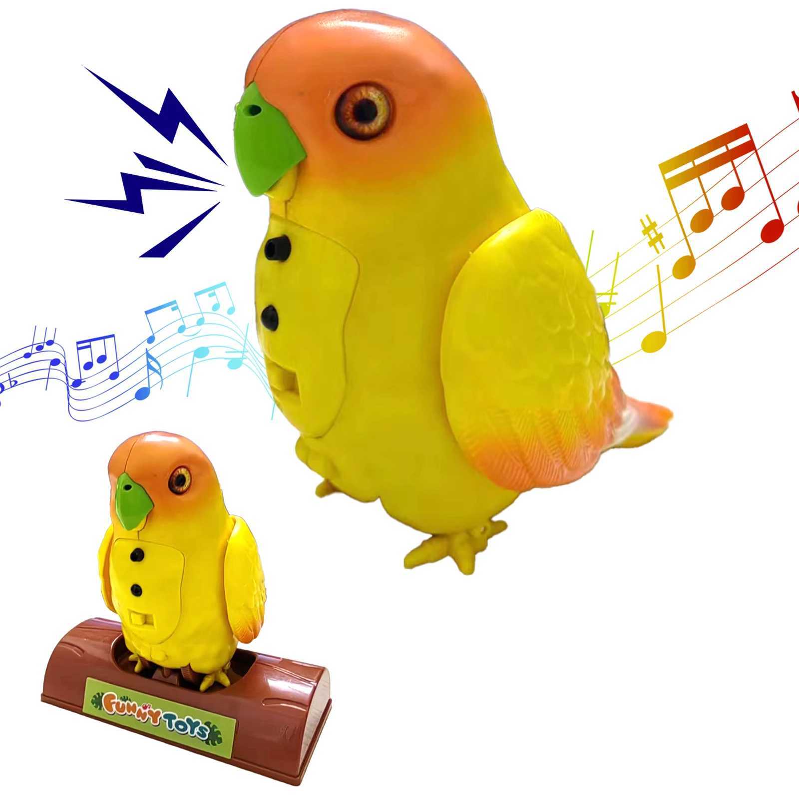 Electronic Bird Sound Parrot Aniamal Pet Toy for Toddler Childrens Electric Talking Singing Sound Making Toys Gift for Kids Y240814