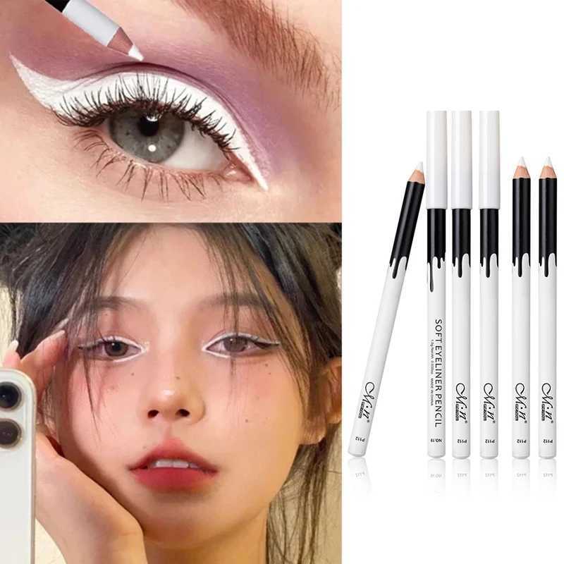 White Eyeliner Easy To Wear Lying Silkworm Highlighting Pen Long-Lasting Waterproof Brightening Eye Liner Pencil Eye Makeup Tool Y240813
