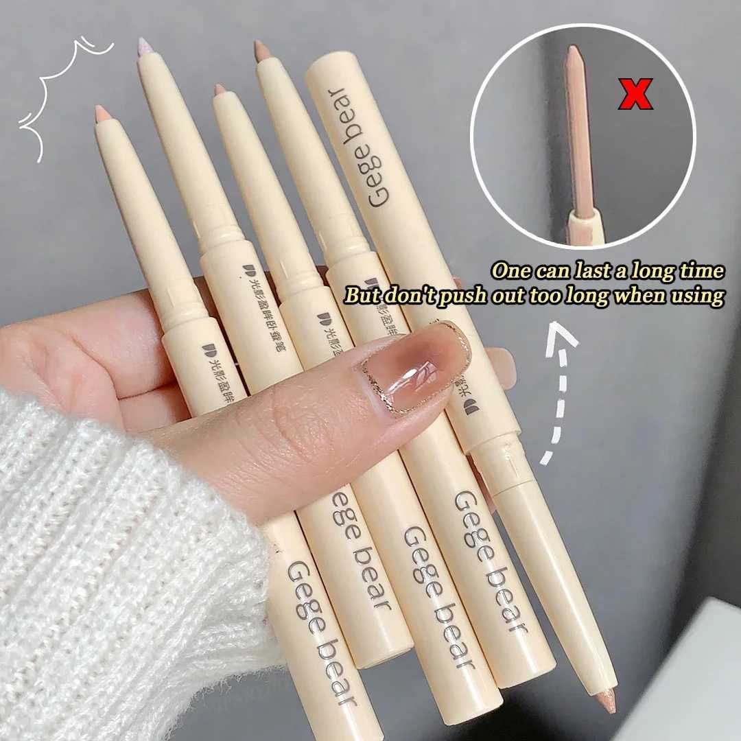 Glitter Eyeshadow Lying Silkworm Pen Brightening Adorned Pearl High-gloss Eyeliner Long-lasting Waterproof Eyes Makeup Cosmetics Y240813