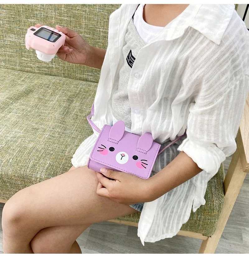 Girls handbag cute animal pattern shoulder bag childrens cartoon mini coin wallet girls handbag little girls handbag W240813