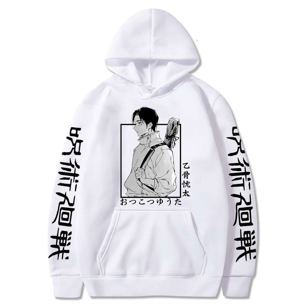Kaisen Jujutsu Anime Hoodies Yuta Okkotsu Manga Printed Long Sleeve Men Women Autumn Winter Warm Plus Size Hooded Sweatshirts