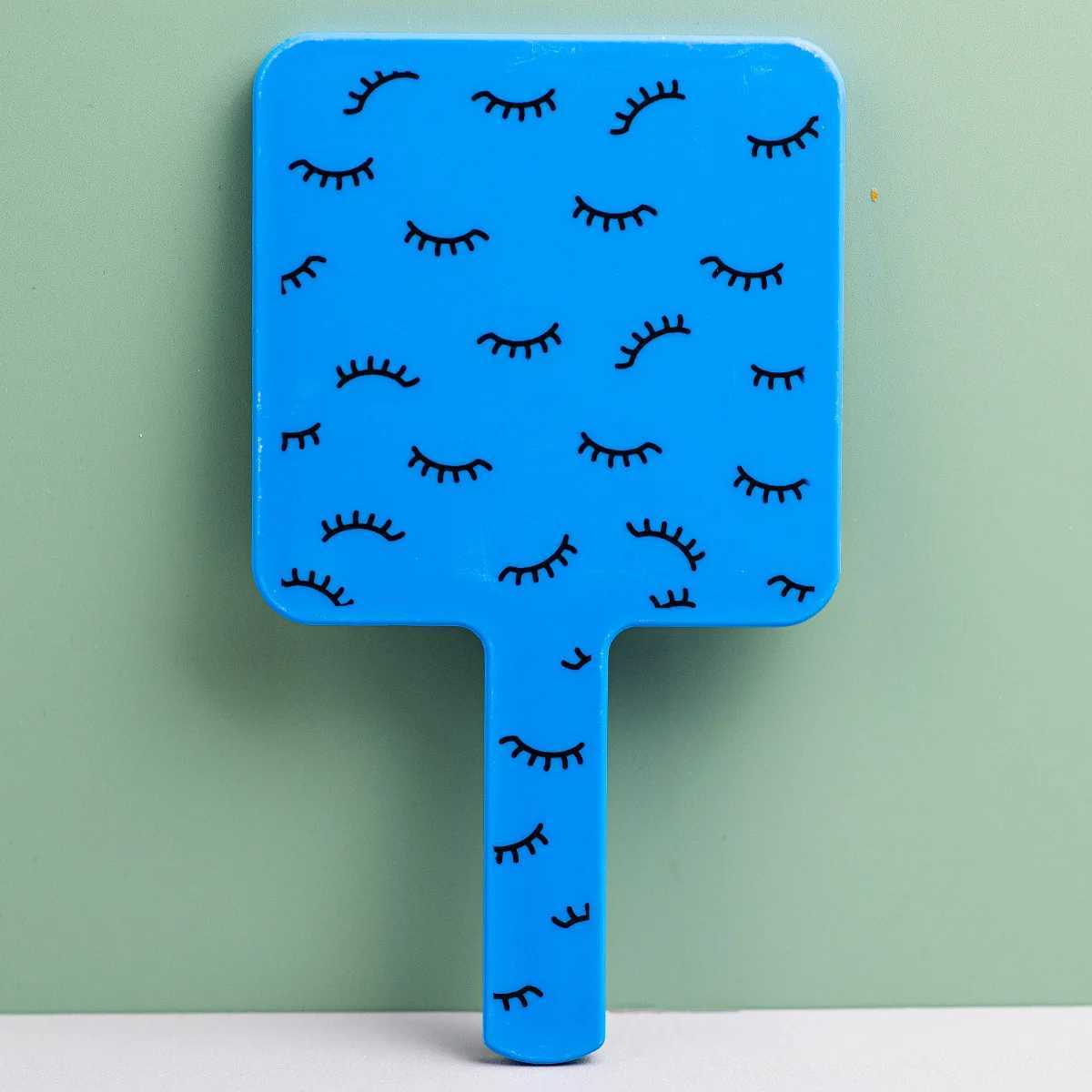 1 eyelash extension handheld makeup mirror square makeup mirror with handheld mirror compact mirror for spa salon W240813