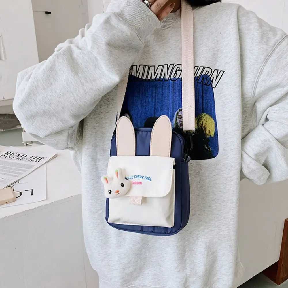 Girls new one shoulder messenger bag womens cute student outdoor travel casual handbag small bag W240813