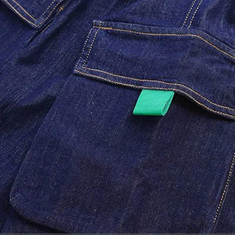 Childrens summer breathable denim shorts childrens clothing embroidered letters washed casual straight shorts 3-12 years old W240813