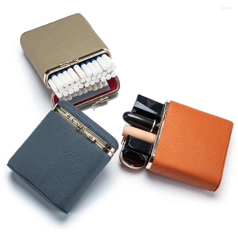 3 Cosmetic Bags Mini Portable Simple Leather Makeup Bag Mirror Storage Women Personal Use Small Lipstick Cases Cosmetics 4