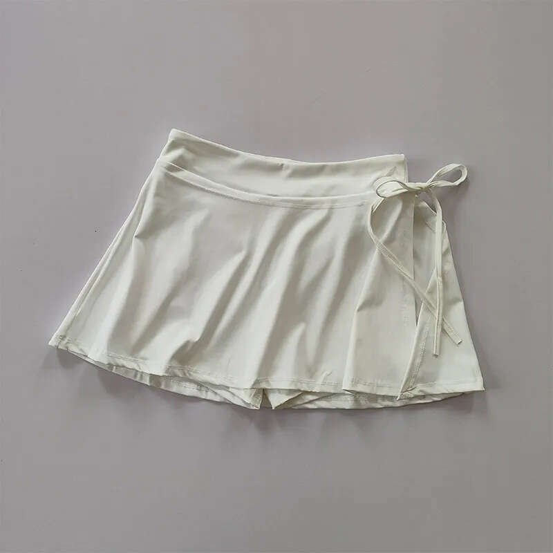 Y2K casual Sports Badminton Tennis Half-body Pants side slits Yoga Sunlight sporty girls aesthetic comfortable Skirt