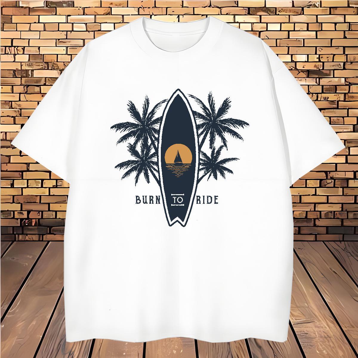 Unisex sea Men T Shirts Home Outdoor Men Tshirts 230g Pure Cotton Fashion Designer Short Sleeve O-Neck Black Oversized Tops