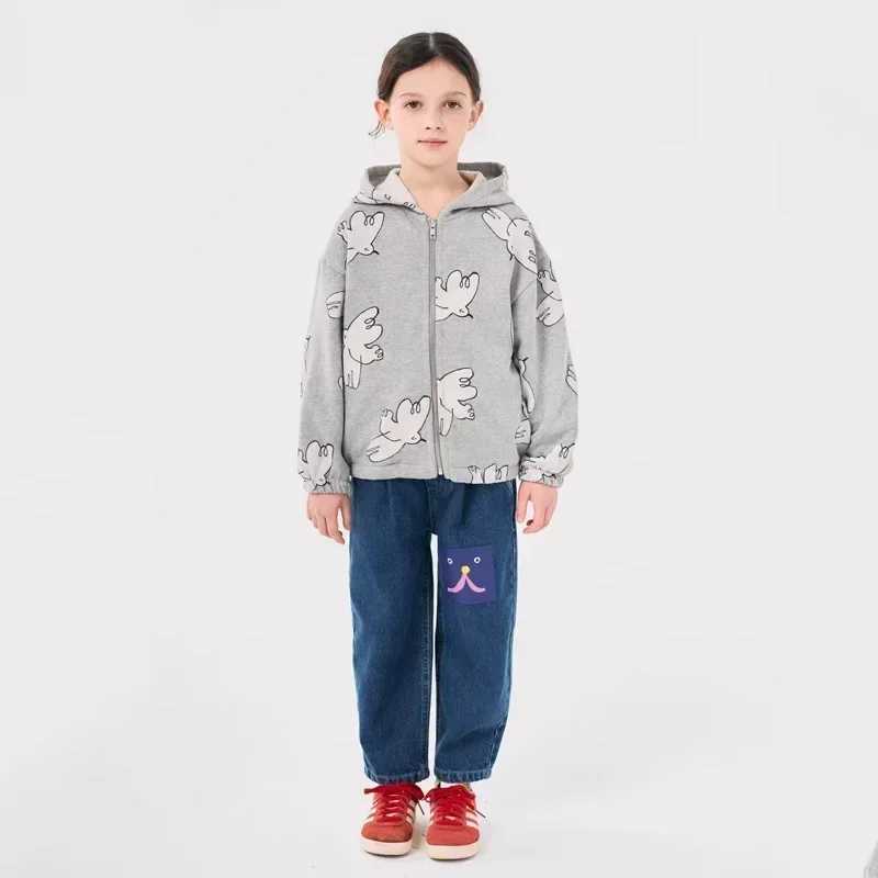 INS Fashion Child Sweatshirt Cotton Fleece Baby Boy Zipper Jacket Hoodies Pants Set 2024 Autumn New Childrens ClothingY240814