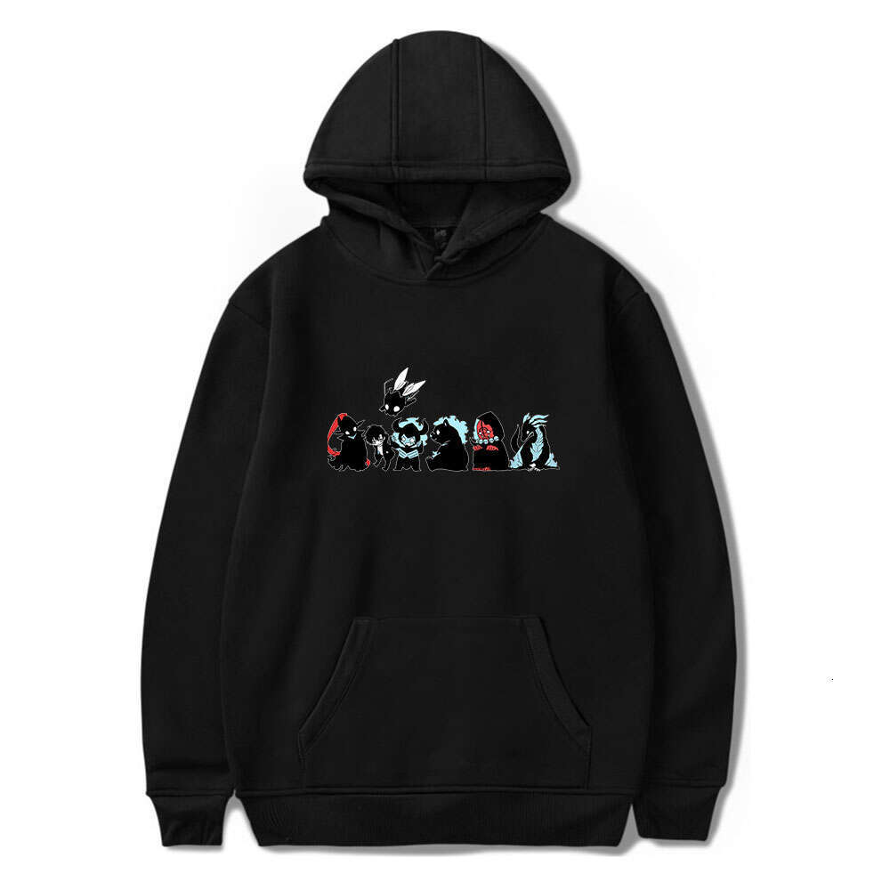 Solo Cartoon Leveling Printed Hoodie Spring Long Sleeves Men Women Casual Plus Size Hooded Sweatshirts Fashion Street Hoody
