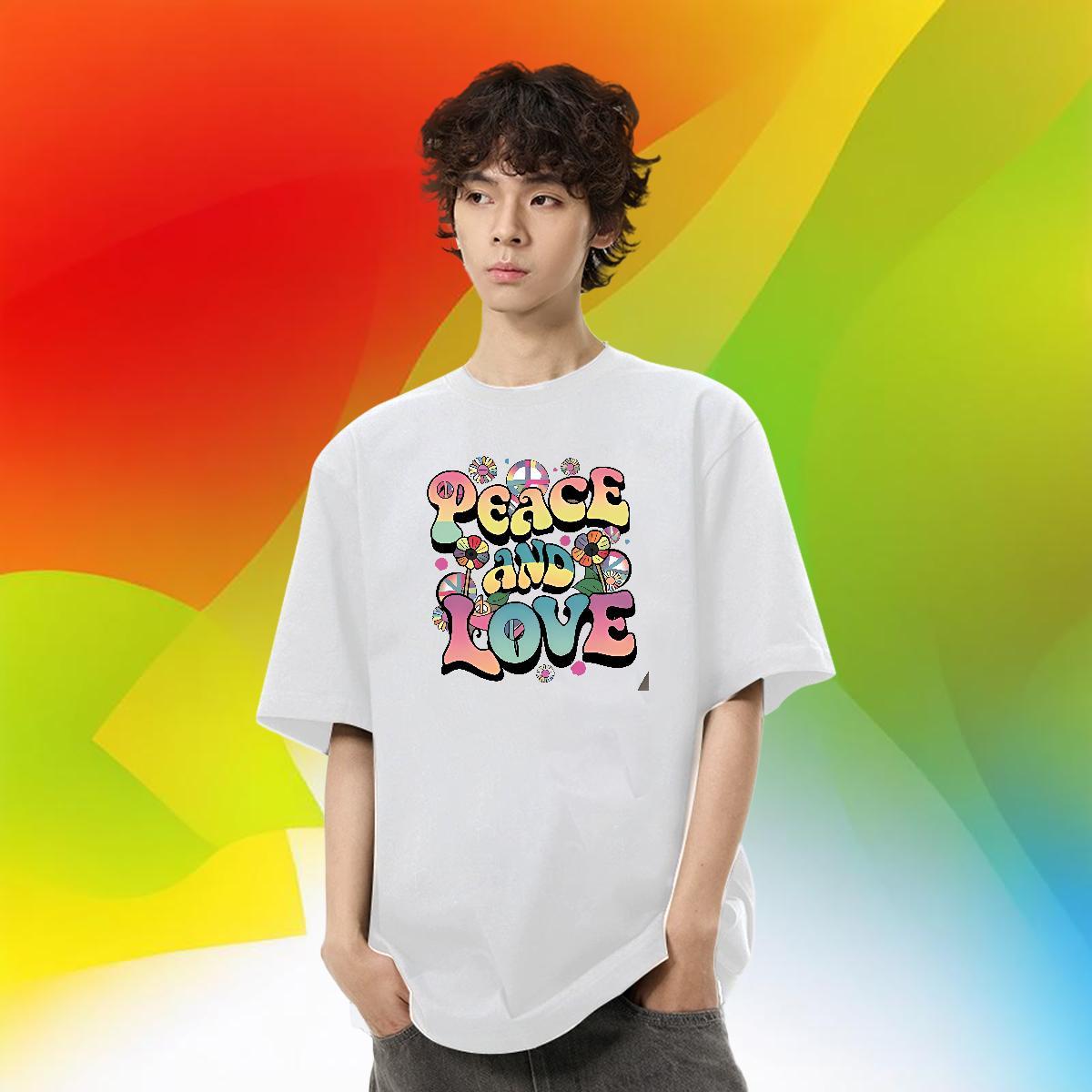 Brand Couples T Shirts Home Outdoor 230g 100% Cotton Customized Print Crew Neck letter T-Shirts for Men Fashion Designer Polos