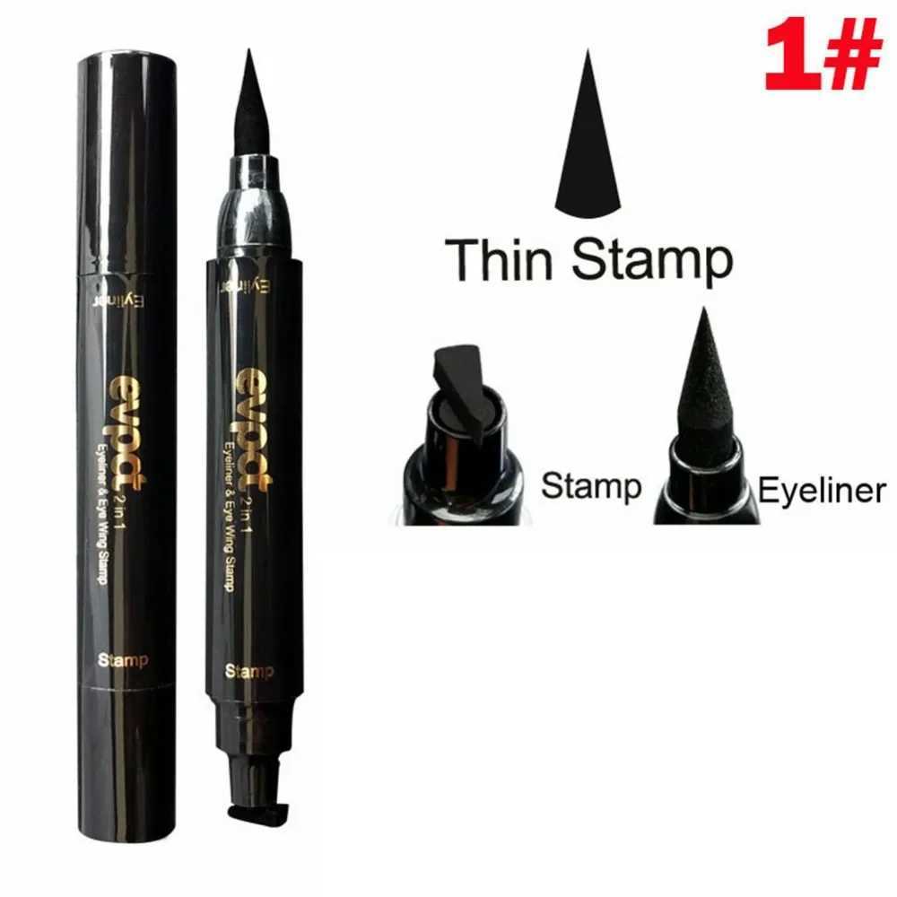 Double End Seal Liquid Eyeliner Pencil Quick Dry Waterproof Wing Eye Liner Stamp Eye Pencil Makeup Tools Maquiagem #260473 Y240813