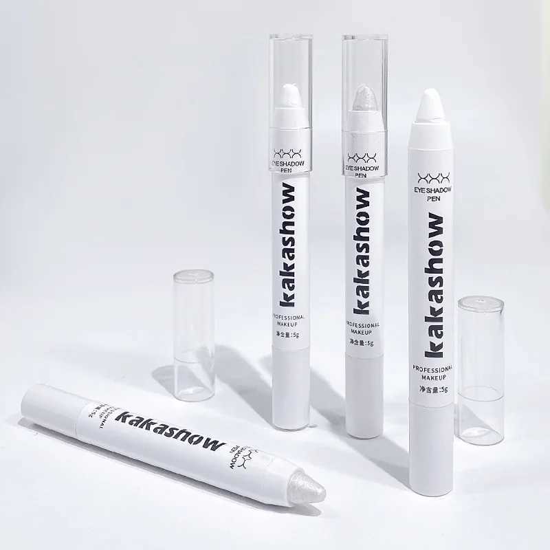 1PC Matte White Eyeliner Pencil Lying Silkworm Highlighter Pen Eyes Corner Brightening Pearl High-gloss Glitter Eyeshadow Stick Y240813