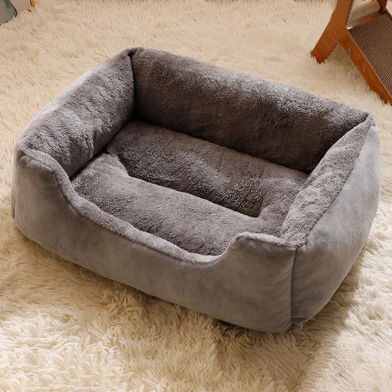 Bed For Dog Cats Puppy House Small Medium Cat Pet Sleeping Sofa Plush Sofa Mats Dog Cushion Pet Accessories Room Decoration 240812